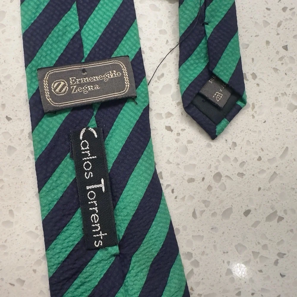 Luxury vintage silk tie made in italy Ermemgildo Zenga